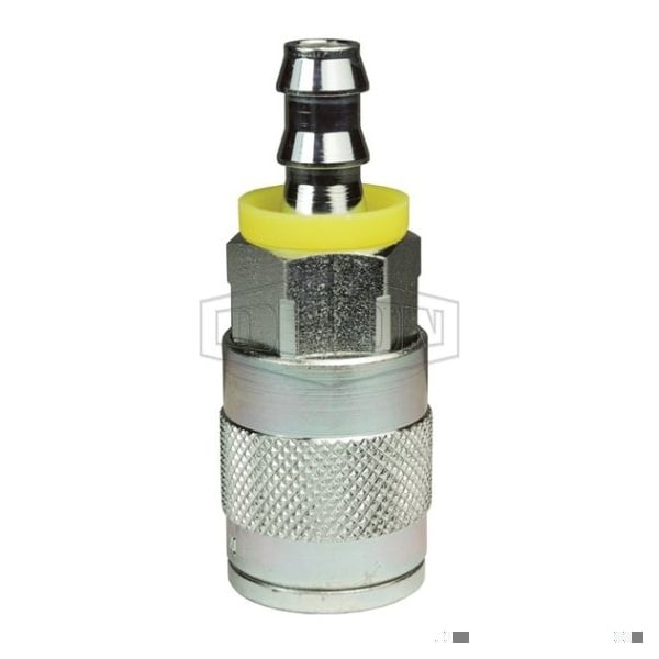 J Series Tru-Flate Automotive Quick Disconnect Pneumatic Hose Barb Coupler, 3/8 in Nominal, 500 psi